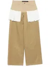 Andersson Bell Lace-pleats Trousers In Neutrals