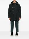 Andersson Bell Black Lace-up Fishtail Parka In Black