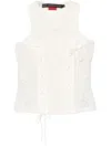 Andersson Bell Lace-up Sleeveless Top