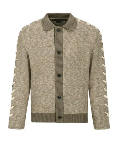 Andersson Bell Laced Cardigan In Nude