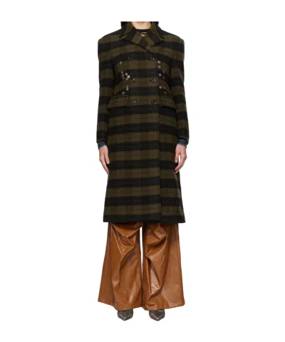 ANDERSSON BELL LACIE CHECK BUTTONS COAT