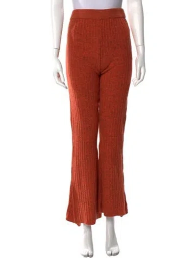 Pre-owned Andersson Bell Lambswool Wide Leg Pants W/ Tags In Orange