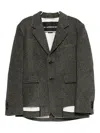 Andersson Bell Layered Details Blazer In Gray