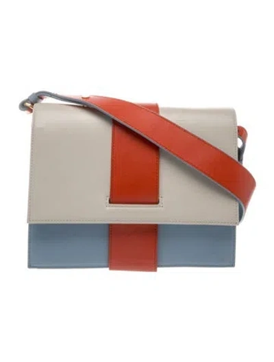 Pre-owned Andersson Bell Leather Messenger Bag In Blue