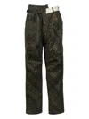 Andersson Bell Leopard-print Cargo Trousers In Animal Print