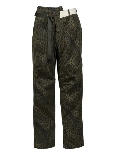 Andersson Bell Leopard-print Cargo Trousers
