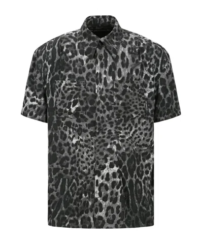 Andersson Bell Leopard-print Shirt In Black