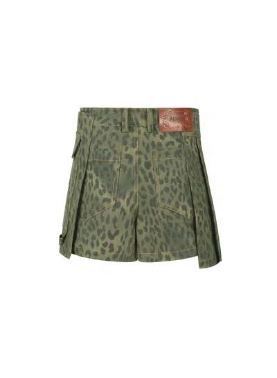 Andersson Bell Leopard Wrap Skirt Pants In Animal Print
