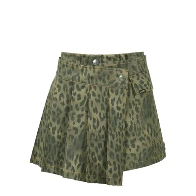 Andersson Bell Leopard Wrap Skirt Pants In Animal Print