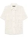Andersson Bell Off-white Letto Knitted Shirt In Neutrals