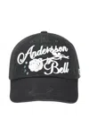Andersson Bell Essential Washed Jeweled Baseball Cap In Black