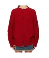 Andersson Bell Long-sleeved Cardigan In Red