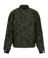 Andersson Bell Green Camouflage Lace-up Padded Jacket In Black