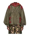 Andersson Bell Khaki Puff Sleeve Harness Jacket In Green