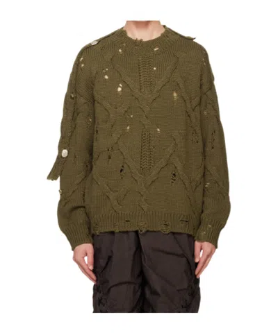 Andersson Bell Long-sleeved Sweater In Green