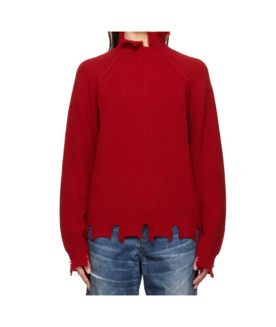 Andersson Bell Red Roghen Sweater In Scarlet
