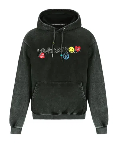 Andersson Bell Love Dyed Hoodie In Black