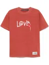 Andersson Bell Red Cotton Jersey Love T-shirt In 红色