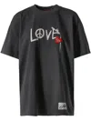 Andersson Bell Gray 'love' T-shirt In Grau