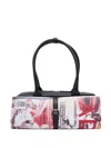 Andersson Bell Magazine-print Leather Shoulder Bag In Pink