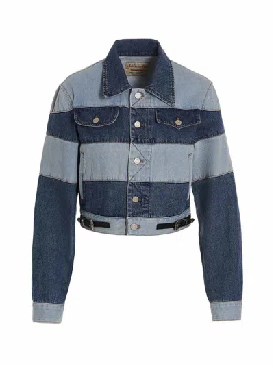 Andersson Bell 'mahina' Denim Jacket In Gray