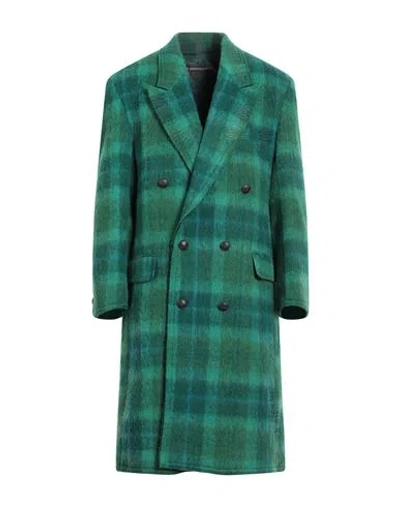Andersson Bell Man Coat Green Size L Wool, Mohair Wool, Alpaca Wool, Nylon