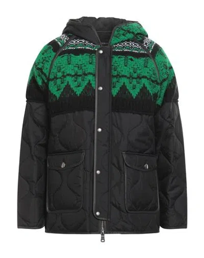 Andersson Bell Multi-panel Hooded Jacket In Black