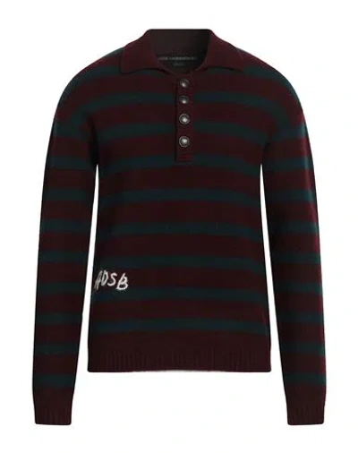 Andersson Bell Man Sweater Burgundy Size L Acrylic, Nylon, Wool, Polyurethane In Red