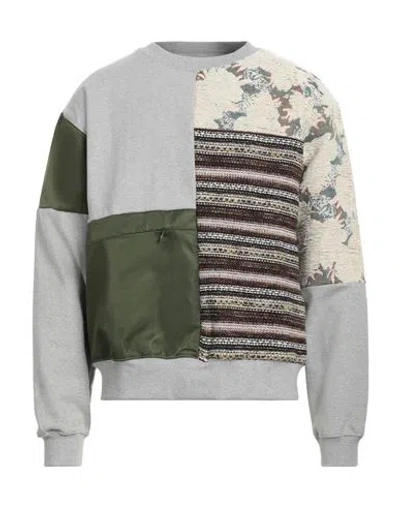 Andersson Bell Man Sweatshirt Light Grey Size L Cotton, Nylon, Polyester, Rayon