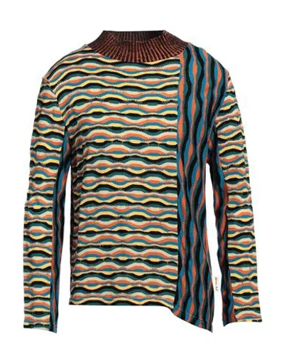 Andersson Bell Man Turtleneck Deep Teal Size L Acrylic, Wool In Green