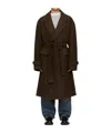 Andersson Bell Mattia Wool Robe Coat In Brown