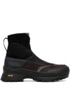 Andersson Bell Black & Brown Mattio Zip-up Sneakers In Black