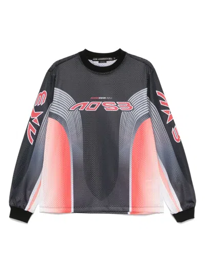 Andersson Bell Mesh Racing T-shirt In Black