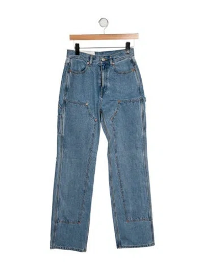 Pre-owned Andersson Bell Mid-rise Wide Leg Jeans In Blue