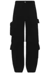 Andersson Bell Milano Corduroy Cargo Pants In Black