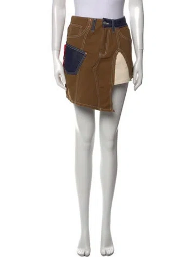 Pre-owned Andersson Bell Mini Skirt W/ Tags In Brown