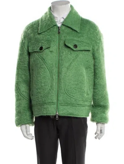 Pre-owned Andersson Bell Mohair Jacket In Green