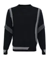 Andersson Bell Multi-layered Crew Neck Sweater In Black