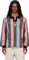 Andersson Bell Stripe Long Sleeve T-shirt In Green/yellow/black