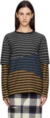 Andersson Bell Multicolor Stripe Layered T-shirt