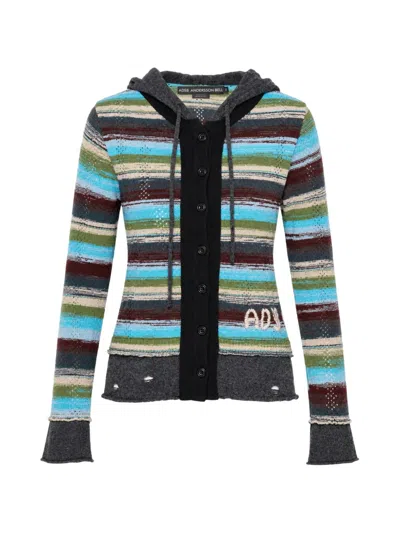 Andersson Bell Multi-stripe Layered Cardigan