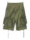 Andersson Bell Nadrin Multi-pocket Cargo Shorts In Green