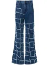 ANDERSSON BELL `NEW PATCHWORK` WIDE LEG JEANS