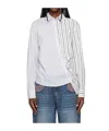 Andersson Bell Noa Striped Twist-tuck Shirt In White