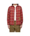 Andersson Bell Noah Patch Checked Shirt In Red