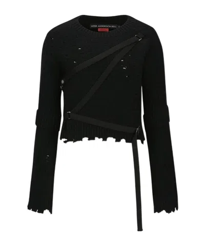 Andersson Bell Nora Strap Sweater In Black