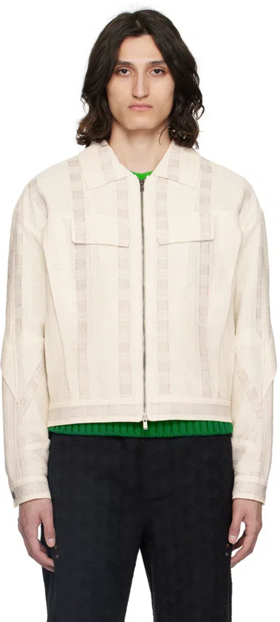 Andersson Bell Off-white Fabrian Jacket In Ecru