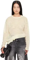 Andersson Bell Off-white Flower Garden Sweater In Ecru