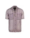Andersson Bell Open-knit Shirt In Neutrals/purple