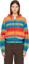 Andersson Bell Orange & Blue Multi Gradient Hoodie In Multi